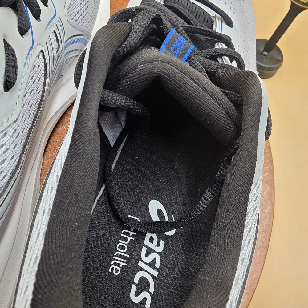 Asics Gel-Excite 10 Mens Running Shoes Grey White Blue 1011B681 Size 8.5